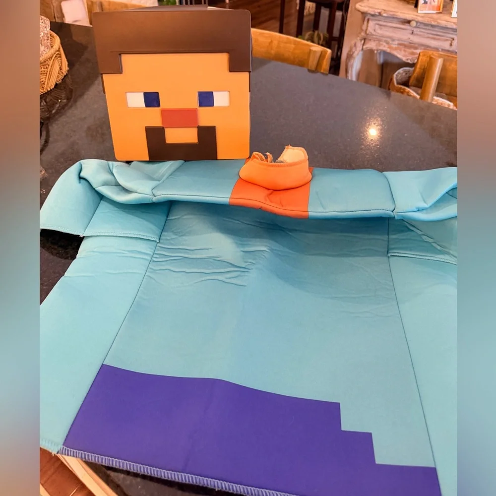 Minecraft Steve Costume - Youth Costume Size Large 10-12